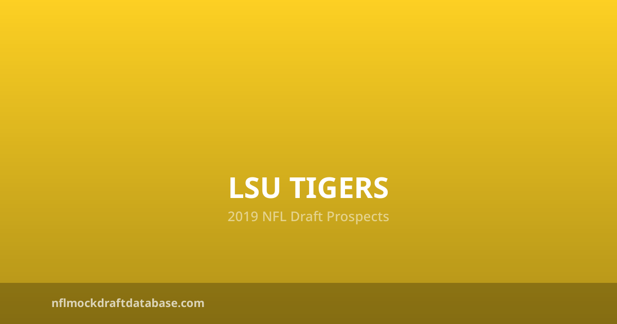 LSU Tigers 2019 NFL Draft Prospects | NFL Mock Draft Database