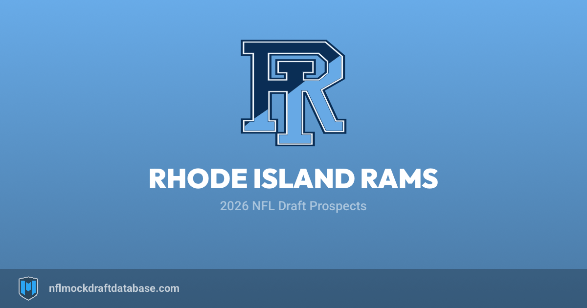Rhode Island Rams 2026 NFL Draft Prospects | NFL Mock Draft Database