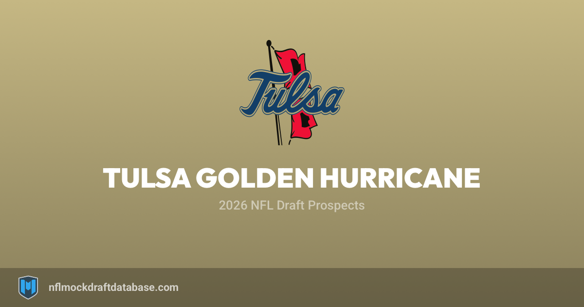 Tulsa Golden Hurricane 2026 NFL Draft Prospects | NFL Mock Draft Database