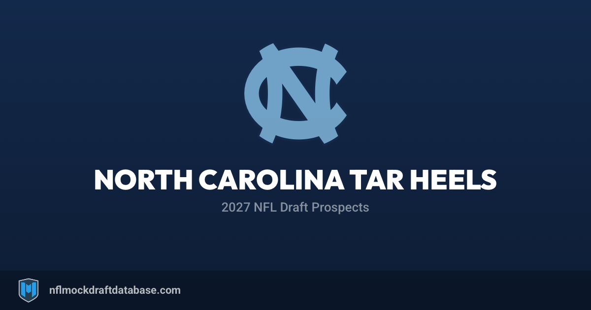 North Carolina Tar Heels 2027 NFL Draft Prospects | NFL Mock Draft Database