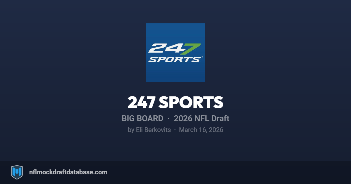 2026 NFL Big Board by Eli Berkovits (247 Sports) | NFL Mock Draft Database