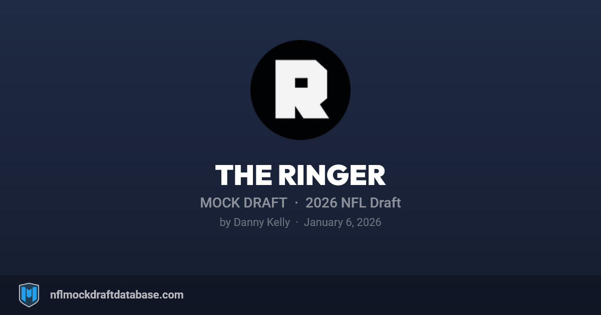 Danny Kelly Ringer 2026 NFL Mock Draft by Danny Kelly (The Ringer) | NFL Mock Draft Database