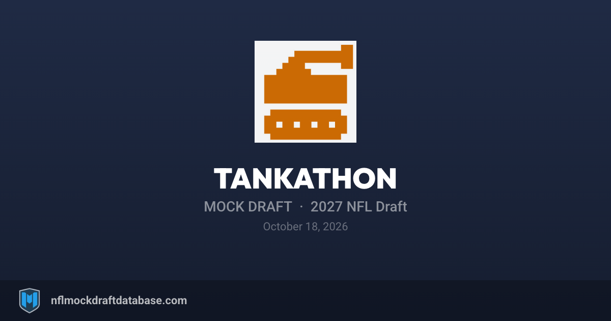 2027 NFL Mock Draft by Tankathon | NFL Mock Draft Database