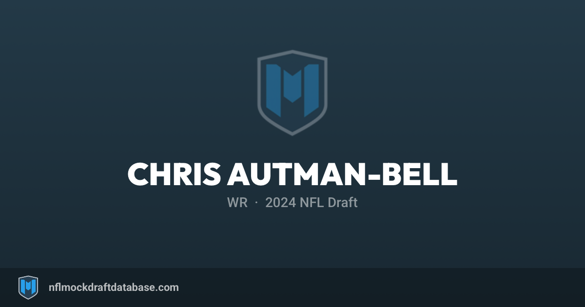 Autman Chris Autman-Bell 2024 NFL Mock Draft Profile — WR | NFL Mock Draft ...
