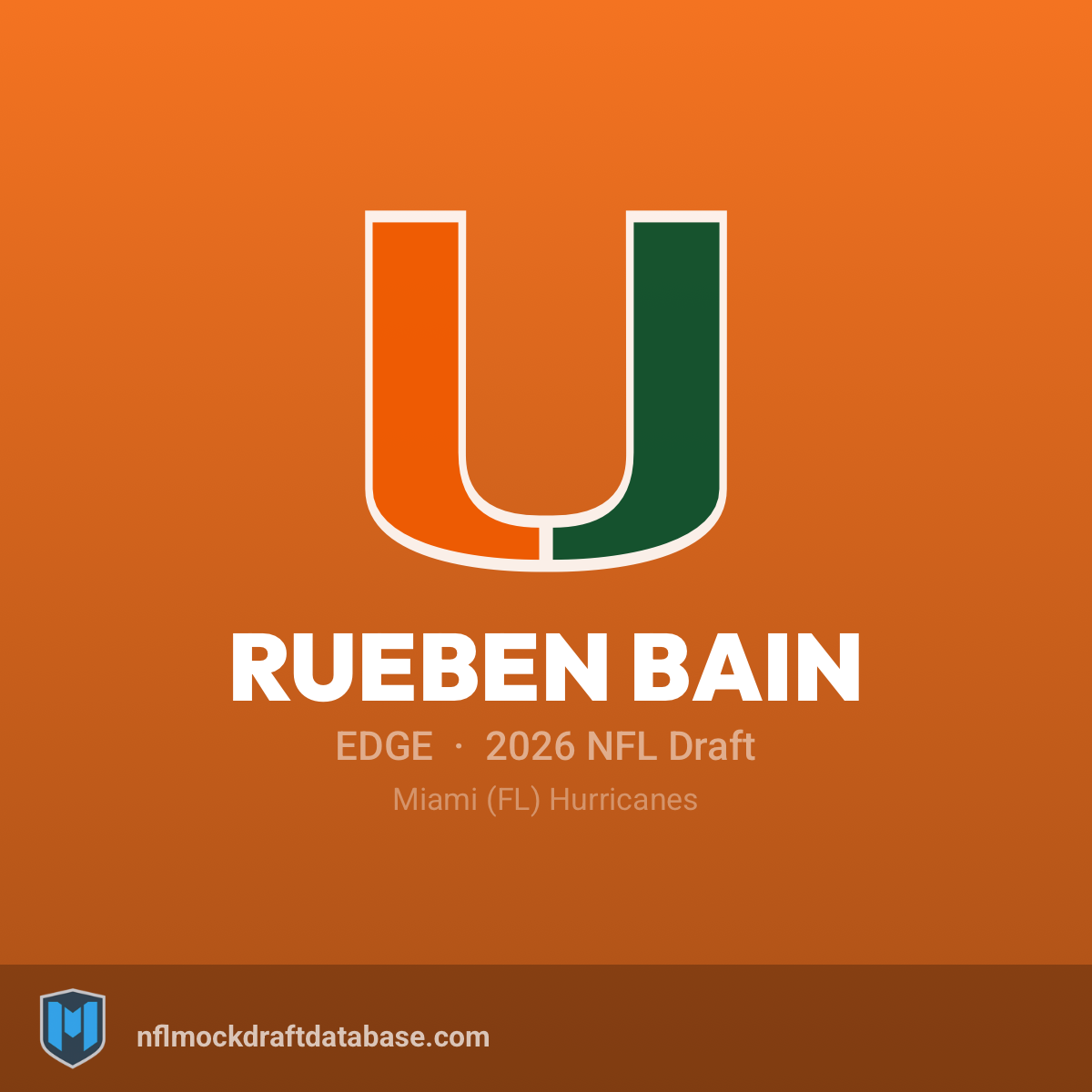 Rueben Bain 2026 NFL Mock Draft Profile — EDGE | NFL Mock Draft